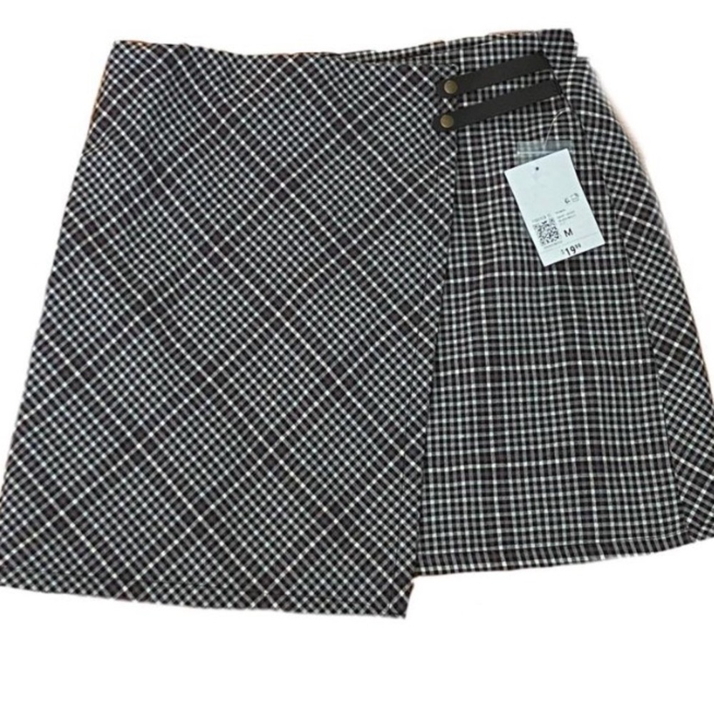 Forever 21 Black and White Checkered Skirt